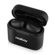 Niceboy Hive Podsie 3 vezeték nélküli fejhallgató fekete