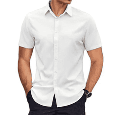 VIVVA® Gyűrődésmentes ing, légáteresztő és kényelmes, fehér S/M - BRILLSHIRT