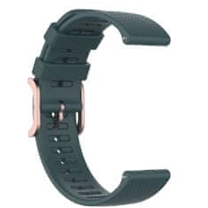 BStrap Silicone Rain szíj Garmin Vivoactive 5, dark green