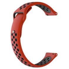 BStrap Silicone Sport szíj Garmin Vivoactive 5, red/black