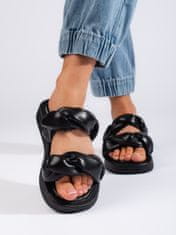 Amiatex Női papucs 108606 + Nőin zokni Gatta Calzino Strech, fekete, 38