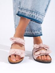 Amiatex Női papucs 108616 + Nőin zokni Gatta Calzino Strech, rózsaszín árnyalat, 41