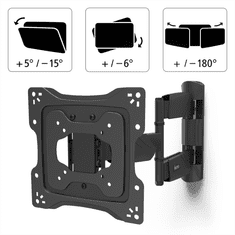 Hama Wall Mount TV Professional, 200x200, mozgatható, falra szerelhető