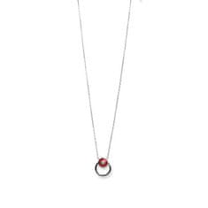 Oliver Weber Stílusos ezüst nyaklánc Apricus 61290 RED (lánc, medál)