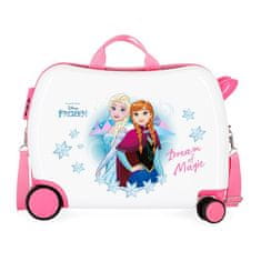 Jada Toys Gyermek utazótáska kerekeken / babakocsi DISNEY FROZEN Pink Magic, 34L, 4729861