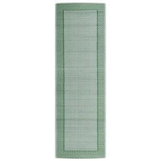 Vidaxl zöld polipropilén kültéri szőnyeg 80 x 250 cm 316955