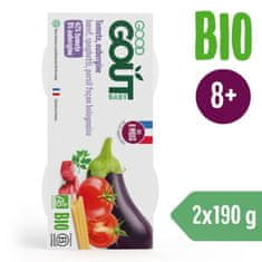 Good Gout BIO Spagetti padlizsánnal és marhahússal (2×190 g)