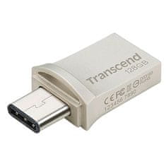 Transcend JetFlash 890 128GB USB 3.1 Gen 1 Ezüst Pendrive TS128GJF890S
