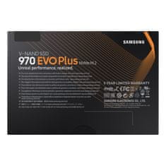 SAMSUNG MZ-V7S1T0BW 5 ÉV 970 EVO Plus 1000GB PCIe NVMe M.2 2280 SSD meghajtó