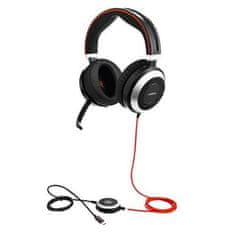 Jabra 7899-829-289 Evolve 80 Stereo Vezetékes 2.0 Fejhallgató Fekete