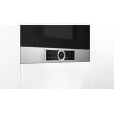 BOSCH BFL634GS1 Serie 8 Beépíthető Mikrohullámú sütő 1220W 21L Fekete