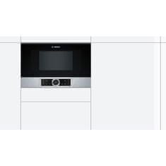 BOSCH BFL634GS1 Serie 8 Beépíthető Mikrohullámú sütő 1220W 21L Fekete