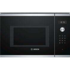 BOSCH BEL554MS0 Serie 6 Beépíthető Mikrohullámú sütő 1200W 25L Fekete