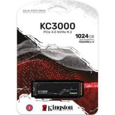 Kingston SKC3000S/1024G KC3000 1024GB PCIe NVMe M.2 2280 SSD meghajtó
