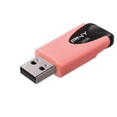 PNY Attaché 4 Pastel 32GB USB 2.0 Korall Pendrive FD32GATT4PAS1KL-EF