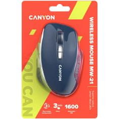 Canyon Mw-21 CNS-CMSW21BL Optikai Egér 1600DPI Kék