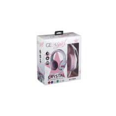 Konix KX-GG-GH/CRYSTAL Mythics PS4 Geek Girl Crystal Vezetékes 2.0 Gamer Fejhallgató Fehér-rózsaszín
