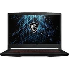 MSI Thin Gf63 9S7-16R821-649 Laptop 15.6" 1920x1080 IPS Intel Core i5 12450H 512GB SSD 8GB DDR4 NVIDIA GeForce RTX 3050 Fekete