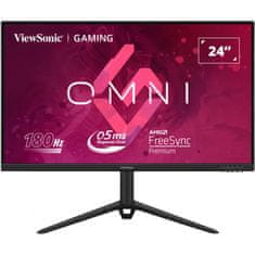 Viewsonic Omni VX2428J Monitor 24inch 1920x1080 IPS 180Hz 0.5ms Fekete