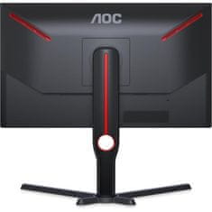 AOC 25G3ZM/BK Monitor 24.5inch 1920x1080 VA 240Hz 0.5ms Fekete-Piros