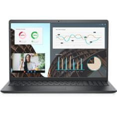 DELL Vostro 3530 N1603PVNB3530EMEA01_UBU Laptop 15.6" 1920x1080 WVA Intel Core i3 1305U 256GB SSD 8GB DDR4 Intel UHD Graphics Fekete