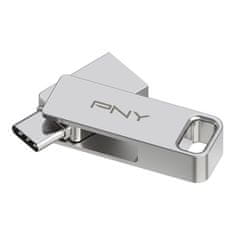 PNY Duo Link 128GB USB 3.2 Gen 1 Ezüst Pendrive P-FDI128DULINKTYC-GE