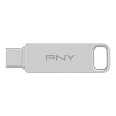 PNY Duo Link 128GB USB 3.2 Gen 1 Ezüst Pendrive P-FDI128DULINKTYC-GE