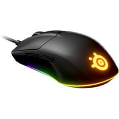 SteelSeries Rival 3 62513 Optikai Egér 8500DPI Fekete