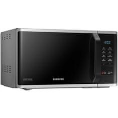 SAMSUNG MS23K3513AS/EO Solo Szabadonálló Mikrohullámú sütő 1150W 23L Ezüst