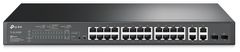 TP-LINK SL2428P Smart Switch, 24x Lan/PoE+, 4x GLan, 2x SFP Combo, 192W, SDN Enabled