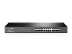 TP-LINK TL-SG1024 24 portos Gigabit switch, 24 Gigabit RJ45 port, 1U 19 hüvelykes, acél tokba szerelhető acél tok