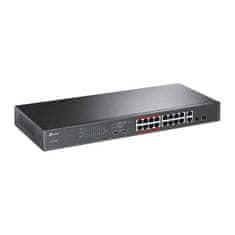 TP-LINK switch 26 portos 10/100Mbps PoE+, 24x 10/100Mbps PoE+ port, 2x GbE RJ45 port, 2 Combo SFP slot, 802.3at/af