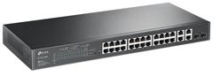 TP-LINK SL2428P Smart Switch, 24x Lan/PoE+, 4x GLan, 2x SFP Combo, 192W, SDN Enabled