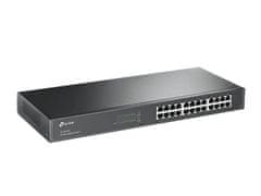 TP-LINK TL-SG1024 24 portos Gigabit switch, 24 Gigabit RJ45 port, 1U 19 hüvelykes, acél tokba szerelhető acél tok