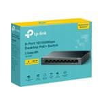 TP-LINK Kapcsoló LS109P 1x LAN, 8x LAN PoE+, 63W