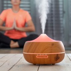 InnovaGoods Aroma Diffuser Humidifier with Multicolour LED Wooden-Effect InnovaGoods 