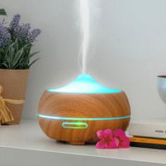 InnovaGoods Aroma Diffuser Humidifier with Multicolour LED Wooden-Effect InnovaGoods 