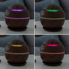 InnovaGoods Mini Humidifier Scent Diffuser Dark Walnut InnovaGoods 