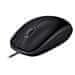 Logitech B110 Silent/Office/Optical/1000 DPI/Wireless USB/Fekete