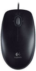 Logitech B110 Silent/Office/Optical/1000 DPI/Wireless USB/Fekete