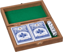 Goki Játékkártyák és kockák fadobozban
