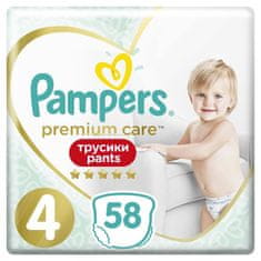 Pampers Premium Care Pants Eldobható pelenkázó nadrág 4 (9-15 kg) 58 db