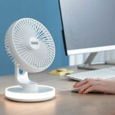 Northix Újratölthető asztali ventilátor - hordozható és csendes 