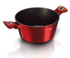 Berlingerhaus BERLINGER HAUS RED METALLIC LINE 28cm GRANITE COOK BH-1258