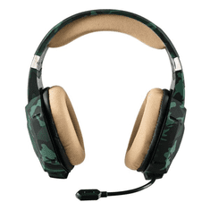 Trust GXT322C Gamer mikrofonos fejhallgató camouflage zöld (20865) (20865)