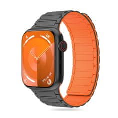 Tech-protect Iconband Magnetic szíj Apple Watch 42/44/45/49mm, titanium/orange