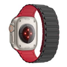 Tech-protect Iconband Magnetic szíj Apple Watch 42/44/45/49mm, black/red