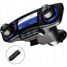 MG BT06 Bluetooth FM Transmitter autós töltő, fekete