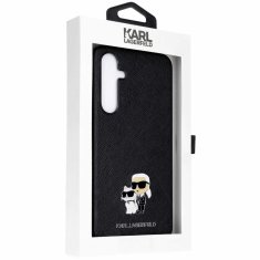 TKG Telefontok Samsung Galaxy A35 5G - Karl Lagerfeld - Karl & Choupette - hátlap tok, fekete