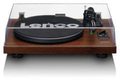 LENCO Lenco lemezjátszó LS-600WA (diófa) + hangszórók HiFi készlet